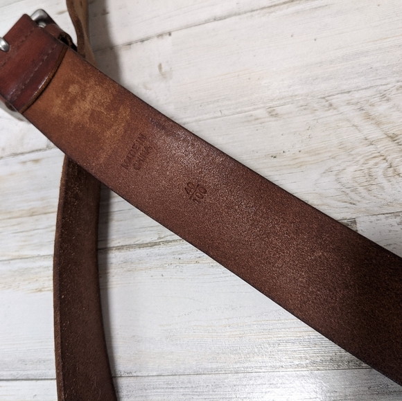 Vintage Polo Ralph Lauren brown leather belt 40 - Picture 4 of 9